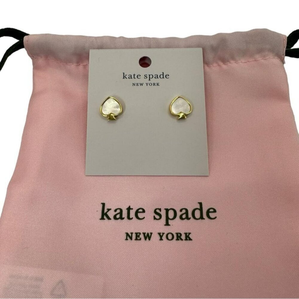 Kate Spade New York Gold And White Earrings NWT